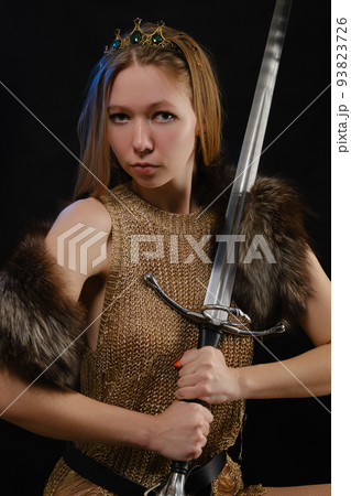 young viking woman young viking woman 93823726