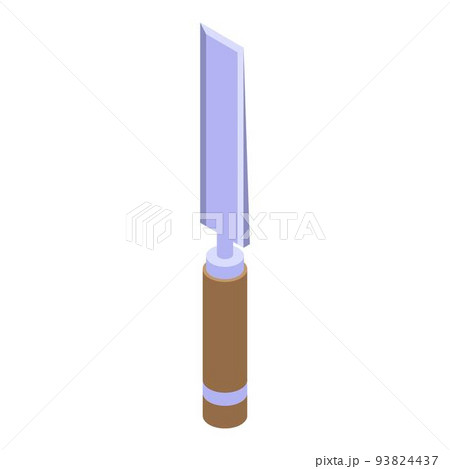 Chisel instrument icon, isometric style Chisel instrument icon, isometric style 93824437