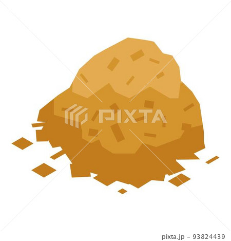 Pieces after tree cut icon, isometric style Pieces after tree cut icon, isometric style 93824439