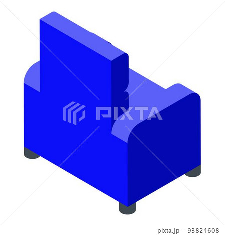 Furniture armchair icon, isometric style Furniture armchair icon, isometric style 93824608