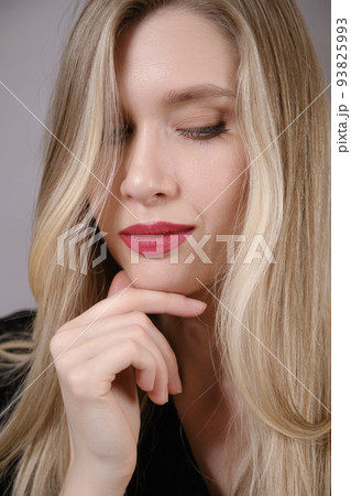 happy female portrait happy female portrait 93825993