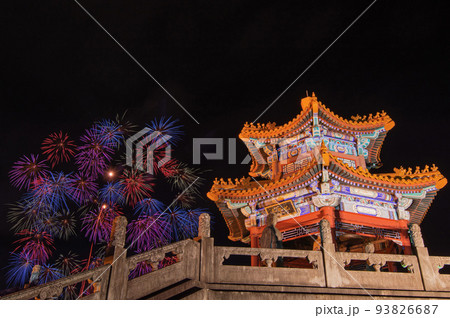 しすい孔子公園夏まつりの打ち上げ花火 93826687