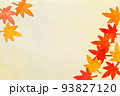 紅葉の葉っぱのフレーム 93827120