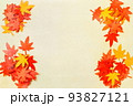 紅葉の葉っぱのフレーム 93827121