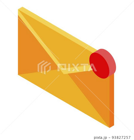 New manager email icon, isometric style New manager email icon, isometric style 93827257
