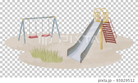 Illustration of a deserted park Illustration of a deserted park 93829512