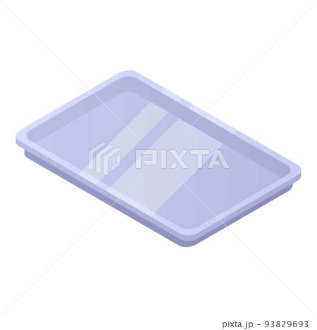 Butler tray icon, isometric style 93829693