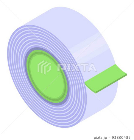 Masking scotch tape icon, isometric style Masking scotch tape icon, isometric style 93830485