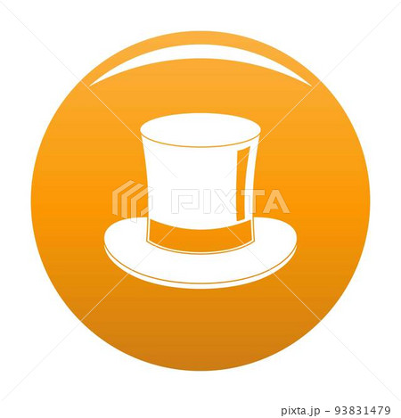 Magic cylinder icon vector orange 93831479