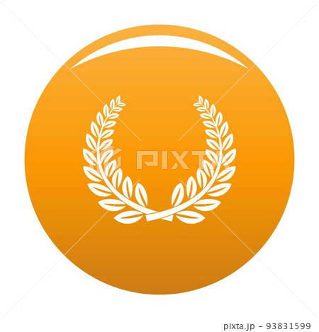 Trophy icon vector orange Trophy icon vector orange 93831599
