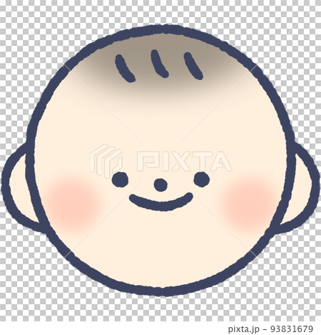 笑顔の赤ちゃんの顔 93831679