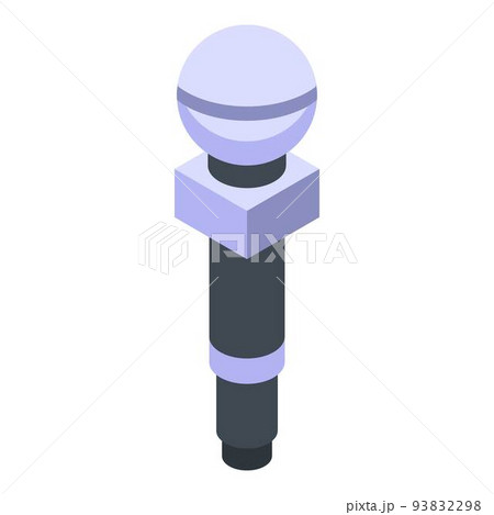 Hoax speaker microphone icon, isometric style 93832298