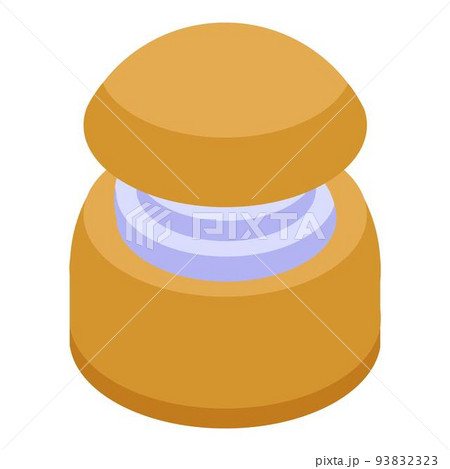Swedish cupcake icon, isometric style 93832323
