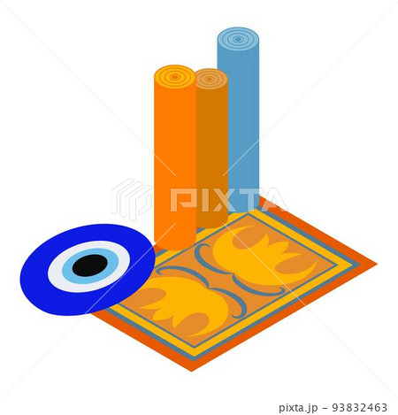 Turkey attribute icon, isometric style 93832463