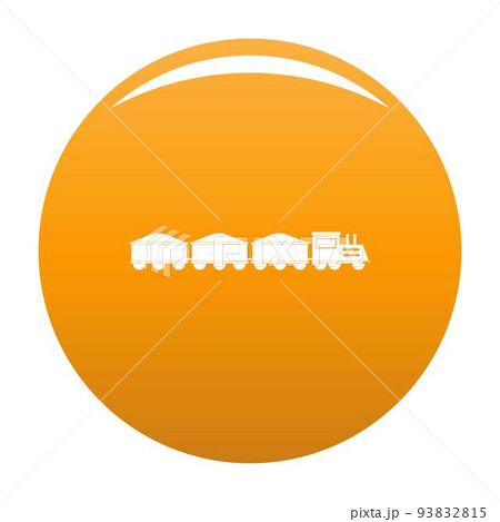 VIP train icon vector orange 93832815