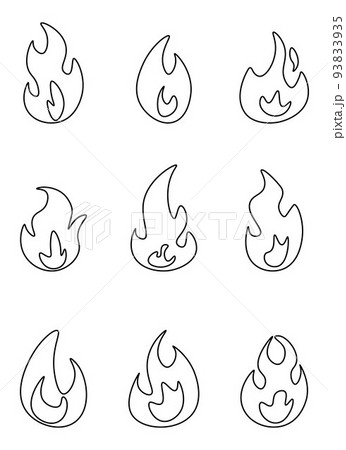 fire vector design illustration isolated on white background 93833935