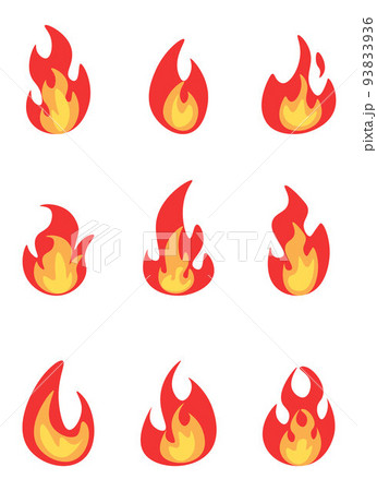 fire vector design illustration isolated on white background 93833936