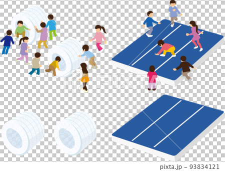 indoor playground equipment air mat rimless 93834121