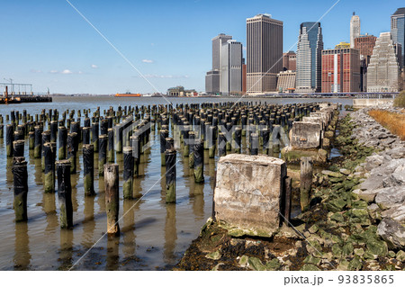 NYC Spring - Lower Manhattan Seen From  Brooklyn 93835865