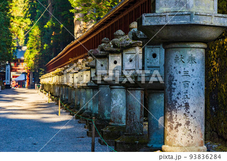 世界遺産「日光の社寺」構成資産　紅葉の日光東照宮　上新道 93836284