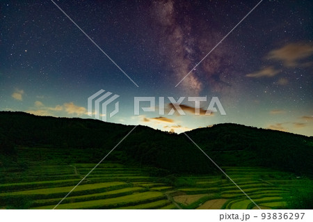 棚田の夜景イメージ 棚田の夜景イメージ 93836297