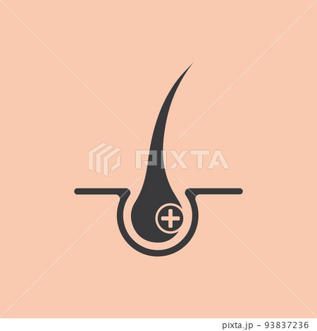 Hair treatment logo vector icon template Hair treatment logo vector icon template 93837236