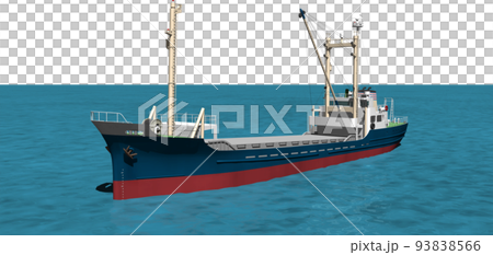 It is an illustration of a blue cargo ship moored in the port. background transparent image It is an illustration of a blue cargo ship moored in the port. background transparent image 93838566