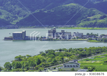 ハワイ風土記館からの眺め 羽合温泉全景 鳥取県湯梨浜町 ハワイ風土記館からの眺め 羽合温泉全景 鳥取県湯梨浜町 93838676