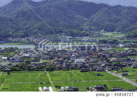 ハワイ風土記館からの眺め　羽合町全景　鳥取県湯梨浜町 93838727