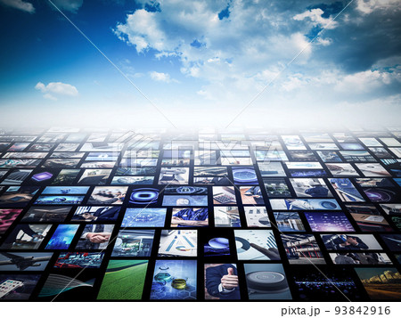 大量の画像.BIGData 93842916