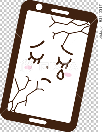 智能手機故障擬人臉表情液晶裂紋事故修復 智能手機故障擬人臉表情液晶裂紋事故修復 93843517