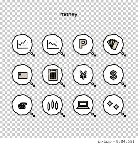 錢圖標 93843581