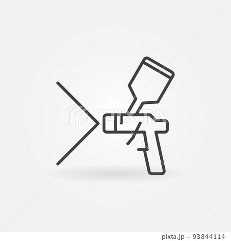 Spray Paint Gun vector thin line concept icon Spray Paint Gun vector thin line concept icon 93844114