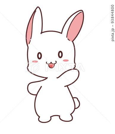 うさぎのキャラクターイラスト 93844800