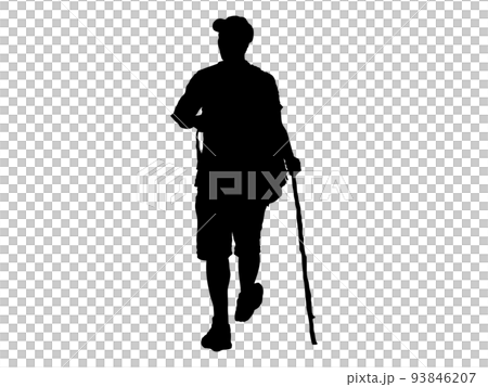 Hiking male silhouette 7 93846207