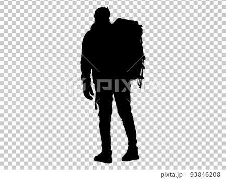 Climbing male silhouette 7 93846208