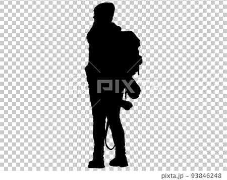 攀登女性剪影 1 93846248