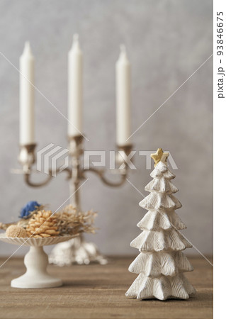 卓上クリスマスツリーとキャンドルスタンド 卓上クリスマスツリーとキャンドルスタンド 93846675