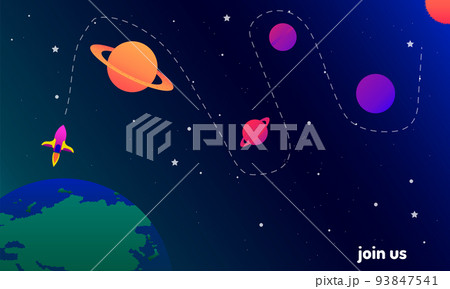 abstract galaxy rocket find you background. we hiring and new jobs team members. a chair for candidate. join us. vector illustration eps10 abstract galaxy rocket find you background. we hiring and new jobs team members. a chair for candidate. join us. vector illustration eps10 93847541