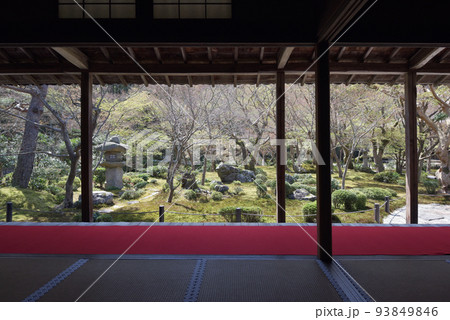 円光寺 書院から庭園を望む 京都市左京区一乗寺 円光寺 書院から庭園を望む 京都市左京区一乗寺 93849846