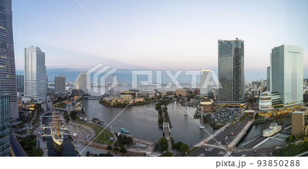 横浜のパノラマ風景 横浜のパノラマ風景 93850288