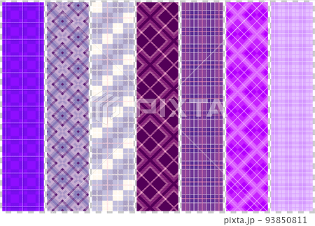 格子圖案紫色/紫色變化圖 93850811