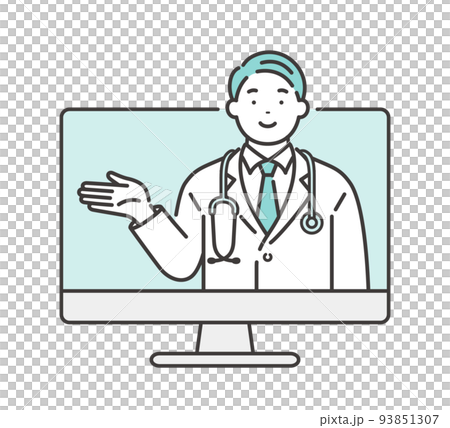 オンラインドクター　パソコンでリモート診療 93851307