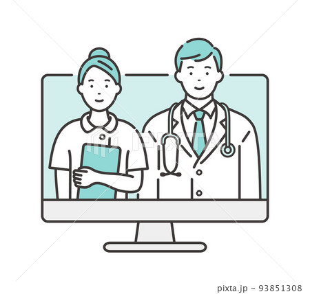 オンラインドクター　パソコンでリモート診療 93851308