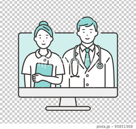オンラインドクター　パソコンでリモート診療 93851308