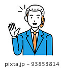 コールセンター　オペレーター　男性　笑顔　挨拶 93853814