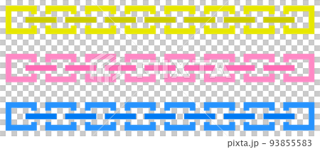 A simple illustration of a chain in which multiple rings are connected 93855583