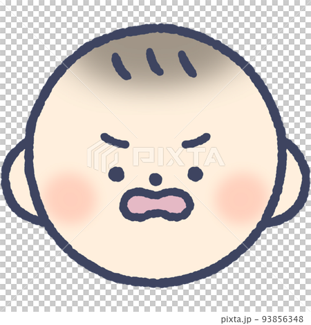angry screaming baby face angry screaming baby face 93856348