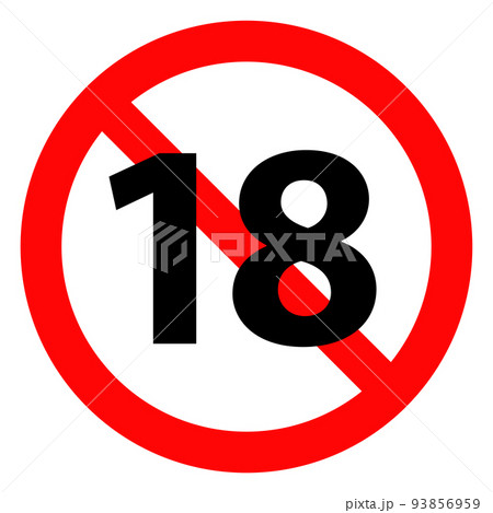 18歳未満禁止のマーク 93856959