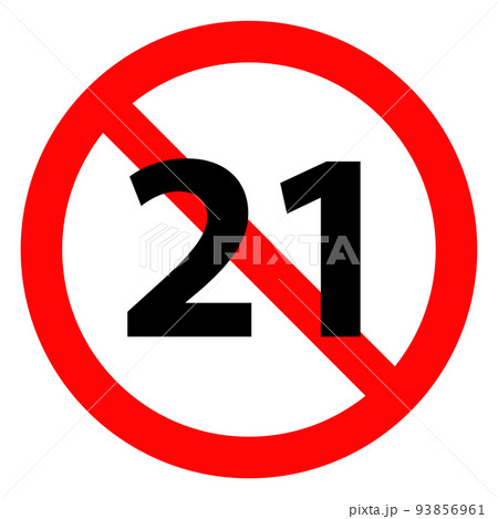 21歳未満禁止のマーク 93856961